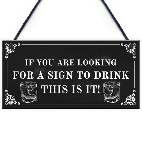 Funny Hanging Wall Sign For Home Bar Pub Man Cave Alcohol Gift