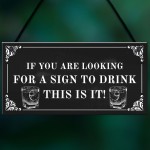 Funny Hanging Wall Sign For Home Bar Pub Man Cave Alcohol Gift