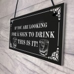 Funny Hanging Wall Sign For Home Bar Pub Man Cave Alcohol Gift