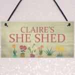 Personalised She Shed Sign Garden Summerhouse Plaque Alcohol