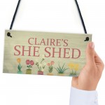 Personalised She Shed Sign Garden Summerhouse Plaque Alcohol