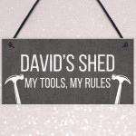 Personalised Shed Sign Tools Man Cave Garage Sign Door Sign