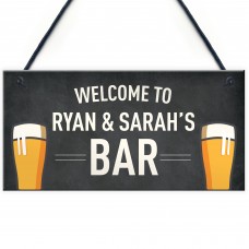 FUNNY Personalised Bar Sign Man Cave Home Bar Pub Sign Beer