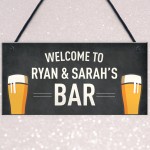 FUNNY Personalised Bar Sign Man Cave Home Bar Pub Sign Beer