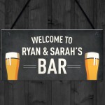 FUNNY Personalised Bar Sign Man Cave Home Bar Pub Sign Beer