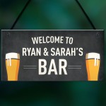 FUNNY Personalised Bar Sign Man Cave Home Bar Pub Sign Beer