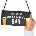 FUNNY Personalised Bar Sign Man Cave Home Bar Pub Sign Beer