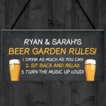 Personalised Beer Garden Sign Rules Sign Man Cave Garden Plaque