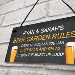 Personalised Beer Garden Sign Rules Sign Man Cave Garden Plaque