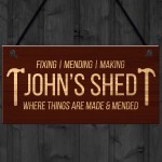 PERSONALISED Garden Shed Sign Gift For Him Man Cave Garden