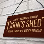 PERSONALISED Garden Shed Sign Gift For Him Man Cave Garden