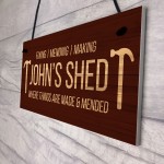 PERSONALISED Garden Shed Sign Gift For Him Man Cave Garden