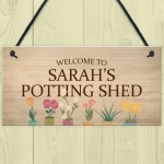 PERSONALISED Potting Shed Greenhouse Sign For Garden Summer