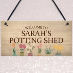 PERSONALISED Potting Shed Greenhouse Sign For Garden Summer