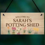 PERSONALISED Potting Shed Greenhouse Sign For Garden Summer