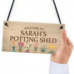 PERSONALISED Potting Shed Greenhouse Sign For Garden Summer