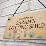 PERSONALISED Potting Shed Greenhouse Sign For Garden Summer