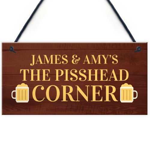 Funny Personalised Home Bar Sign Novelty Man Cave Gifts Garden