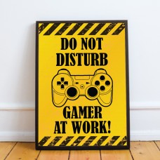 Framed Gaming Poster Gift For Son Brother Dad Gaming Sign