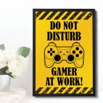 Framed Gaming Poster Gift For Son Brother Dad Gaming Sign Framed Gaming Poster Gift For Son Brother Dad Gaming Sign