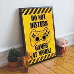 Framed Gaming Poster Gift For Son Brother Dad Gaming Sign Framed Gaming Poster Gift For Son Brother Dad Gaming Sign