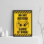 Framed Gaming Poster Gift For Son Brother Dad Gaming Sign Framed Gaming Poster Gift For Son Brother Dad Gaming Sign