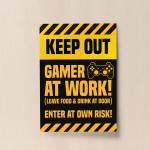 Funny Gaming Print Gaming Poster Man Cave Boys Bedroom Sign