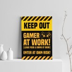 Funny Gaming Print Gaming Poster Man Cave Boys Bedroom Sign