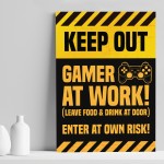 Funny Gaming Print Gaming Poster Man Cave Boys Bedroom Sign