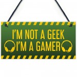 Funny Gaming Sign For Son Dad Brother Gaming Room Decor
