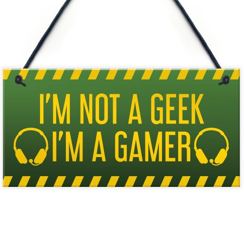 Funny Gaming Sign For Son Dad Brother Gaming Room Decor