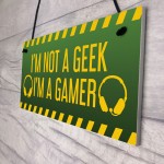 Funny Gaming Sign For Son Dad Brother Gaming Room Decor