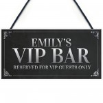 VIP Sign Personalised Man Cave Home Bar Sign BBQ Beer Garden