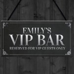 VIP Sign Personalised Man Cave Home Bar Sign BBQ Beer Garden