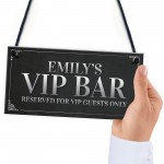 VIP Sign Personalised Man Cave Home Bar Sign BBQ Beer Garden