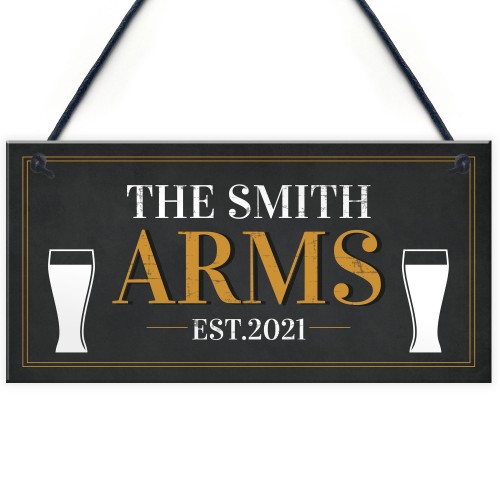 Personalised Home Pub Sign Garden Shed Sign Man Cave Garden