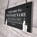 FUNNY PERSONALISED Bar Sign Hanging Man Cave Shed Garage