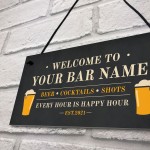 PERSONALISED Home Pub Sign Funny Bar Sign Man Cave Plaque