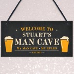 Personalised Man Cave Sign Funny Garden Shed Sign Gift For Men