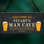 Personalised Man Cave Sign Funny Garden Shed Sign Gift For Men
