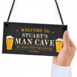 Personalised Man Cave Sign Funny Garden Shed Sign Gift For Men