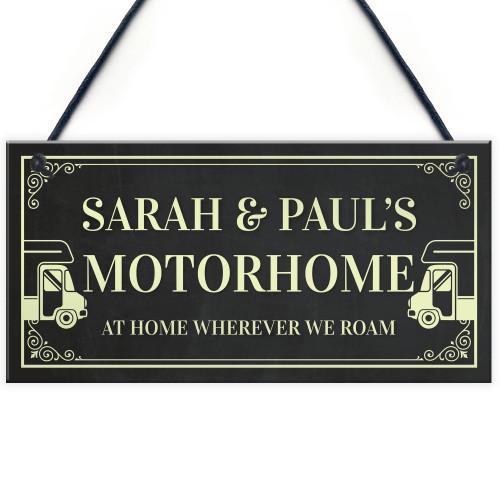 Personalised Motorhome Sign Motorhome Accessories Door Sign