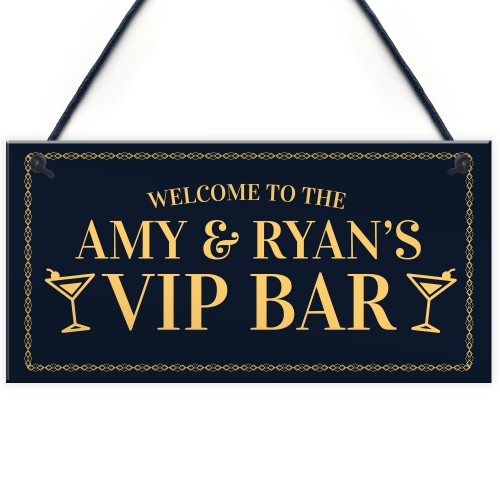 PERSONALISED VIP Bar Sign Home Bar Garden Sign Pub Man Cave