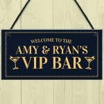 PERSONALISED VIP Bar Sign Home Bar Garden Sign Pub Man Cave