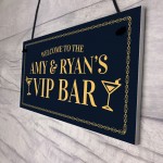 PERSONALISED VIP Bar Sign Home Bar Garden Sign Pub Man Cave