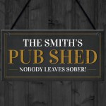 Personalised Home Pub Sign Shed Plaque Funny Man Cave Bar Sign