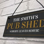 Personalised Home Pub Sign Shed Plaque Funny Man Cave Bar Sign