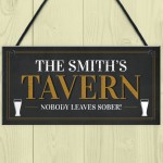 Personalised Home Pub Sign Any Names Tavern Sign Garden Sign