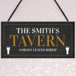 Personalised Home Pub Sign Any Names Tavern Sign Garden Sign