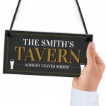 Personalised Home Pub Sign Any Names Tavern Sign Garden Sign